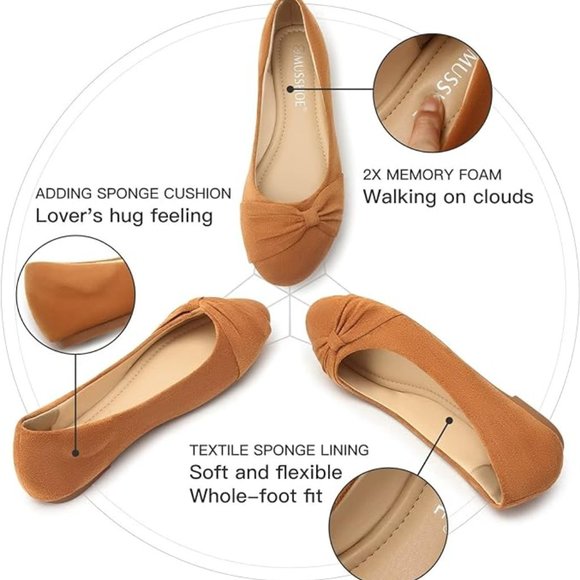 Musshoe Ballerina Flats Suede - Picture 3 of 6
